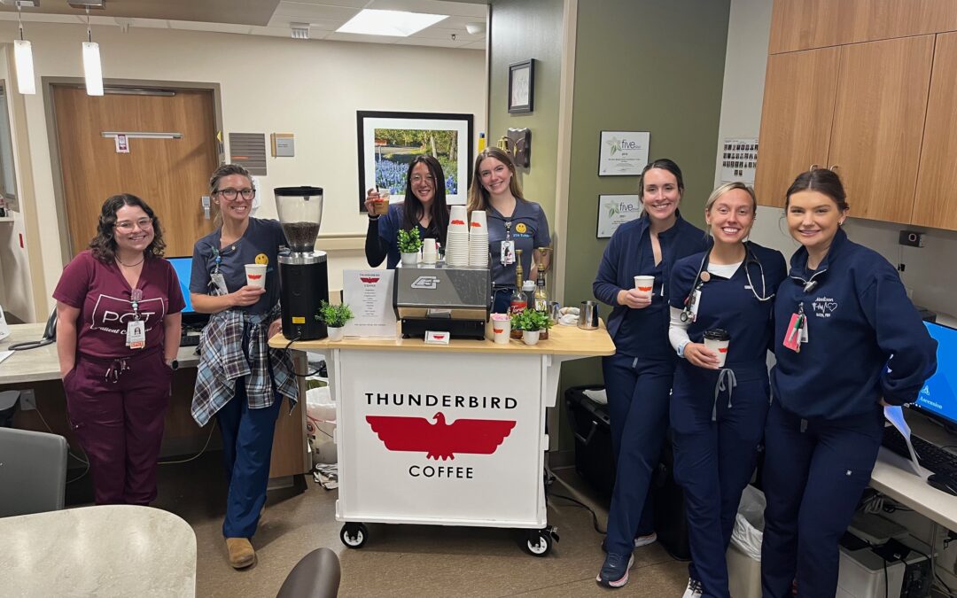 Dell Seton Nurse Provides Compassionate Care with a Cup of Coffee